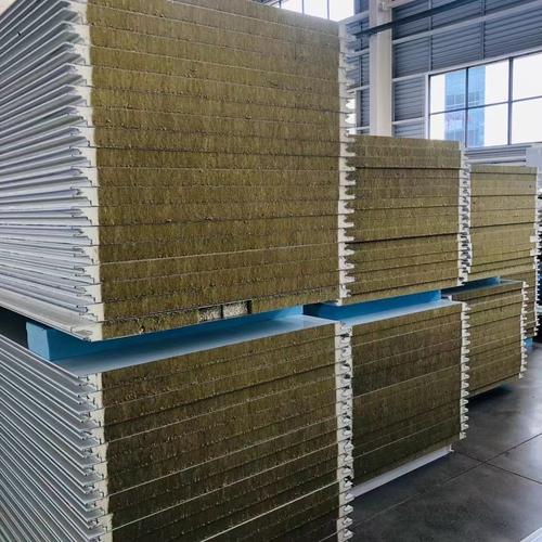 南通厂家生产销售 250厚聚氨酯封边岩棉夹芯板 加厚型岩棉复合板